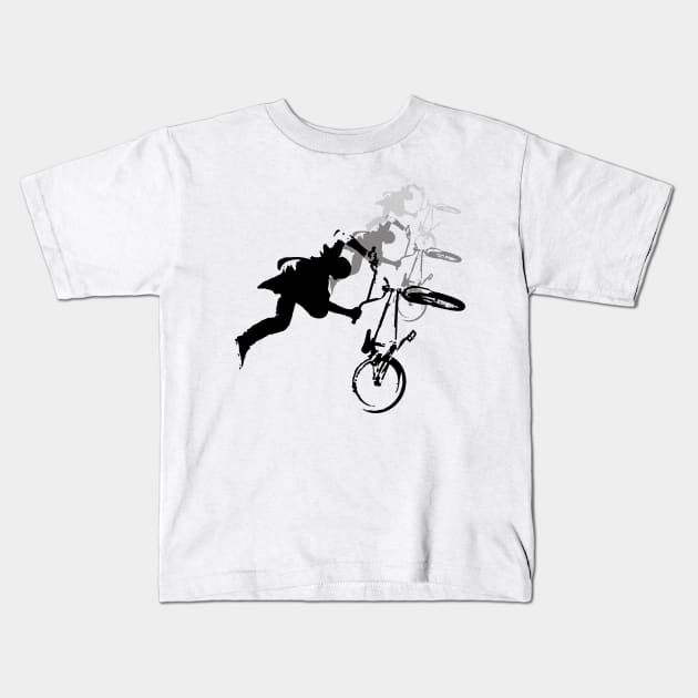 bmx freestyle Kids T-Shirt by hottehue